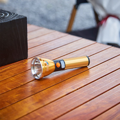 Strong Light Flashlight LED Aluminum Alloy Hand-Held Fashlight USB Charging Outdoor Camping Emergency Flashlight
