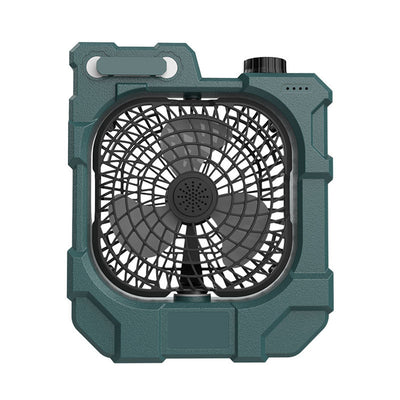 Outdoor Handheld Camping Multifunctional Lighting Fan With Three Blades
