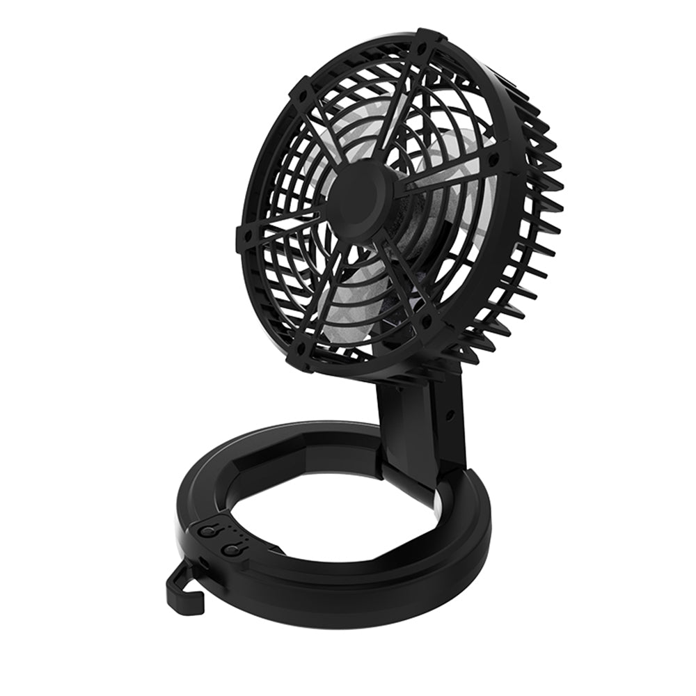 180° Degree Adjustable Outdoor Folding Fan with Three-Grade Mosquito Repellent Yellow Light