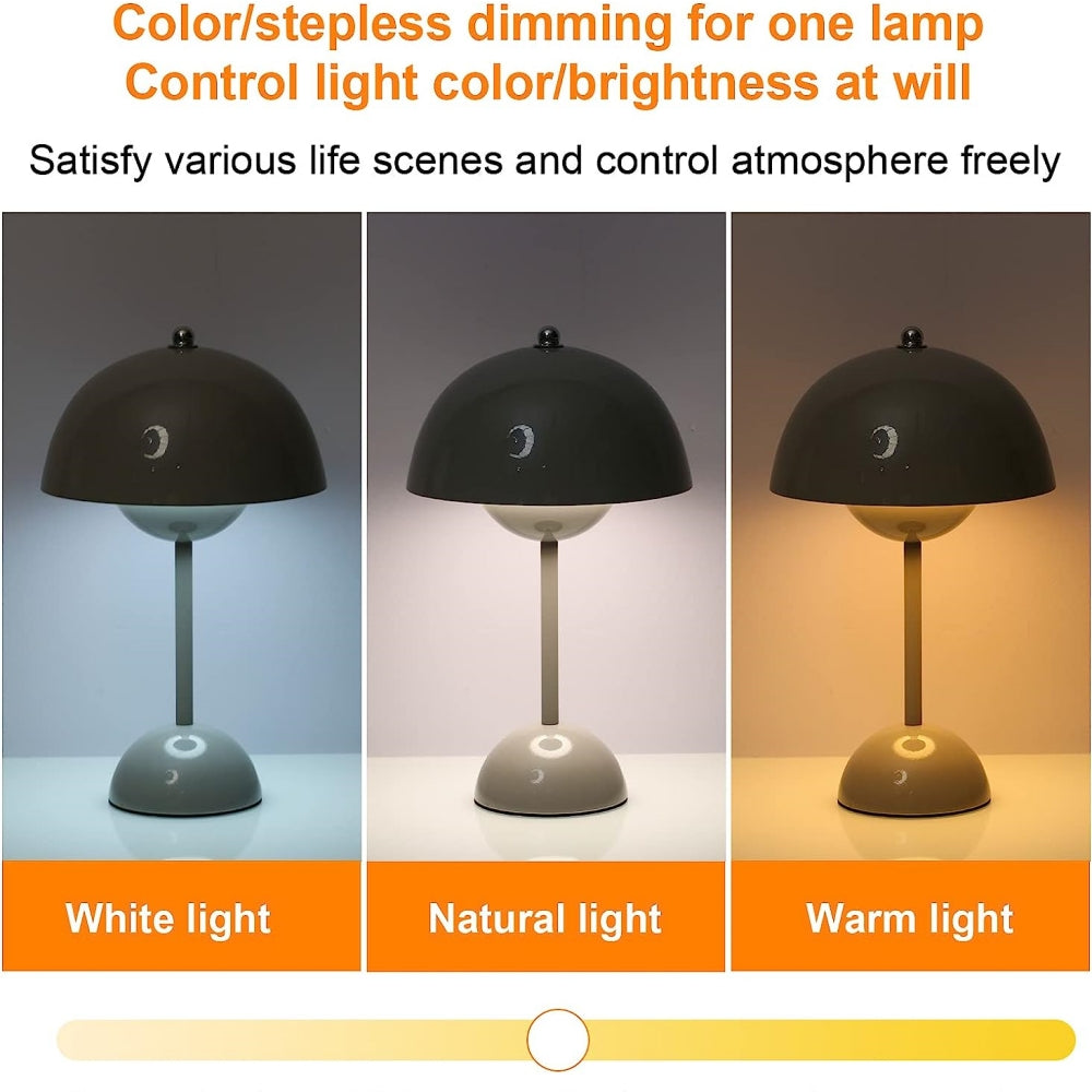 Table lamp dimmable touch control desktop decoration advanced and simple mushroom lamp