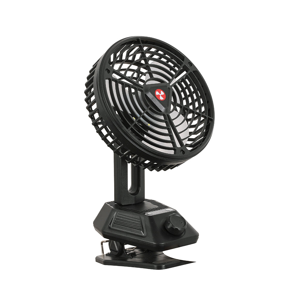 Portable Camping Light Fan Solar Camping Fan with Tripod Connection Port Function