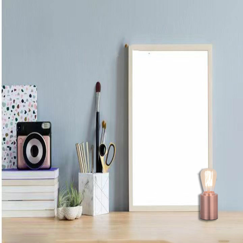 Aluminum Lamp Decorating Desk Cylindrical  Shape with Switch
